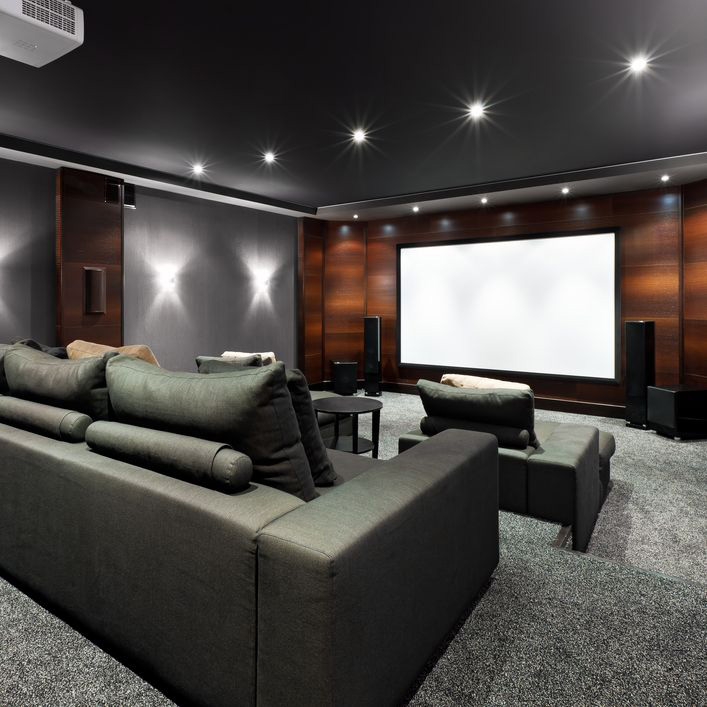 Home Cinema With Matching Acoustics & Interior Solution